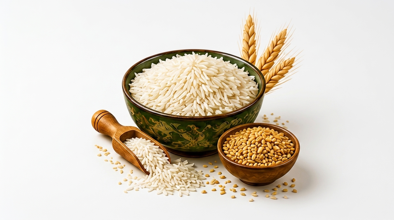 Basmati rice and grains